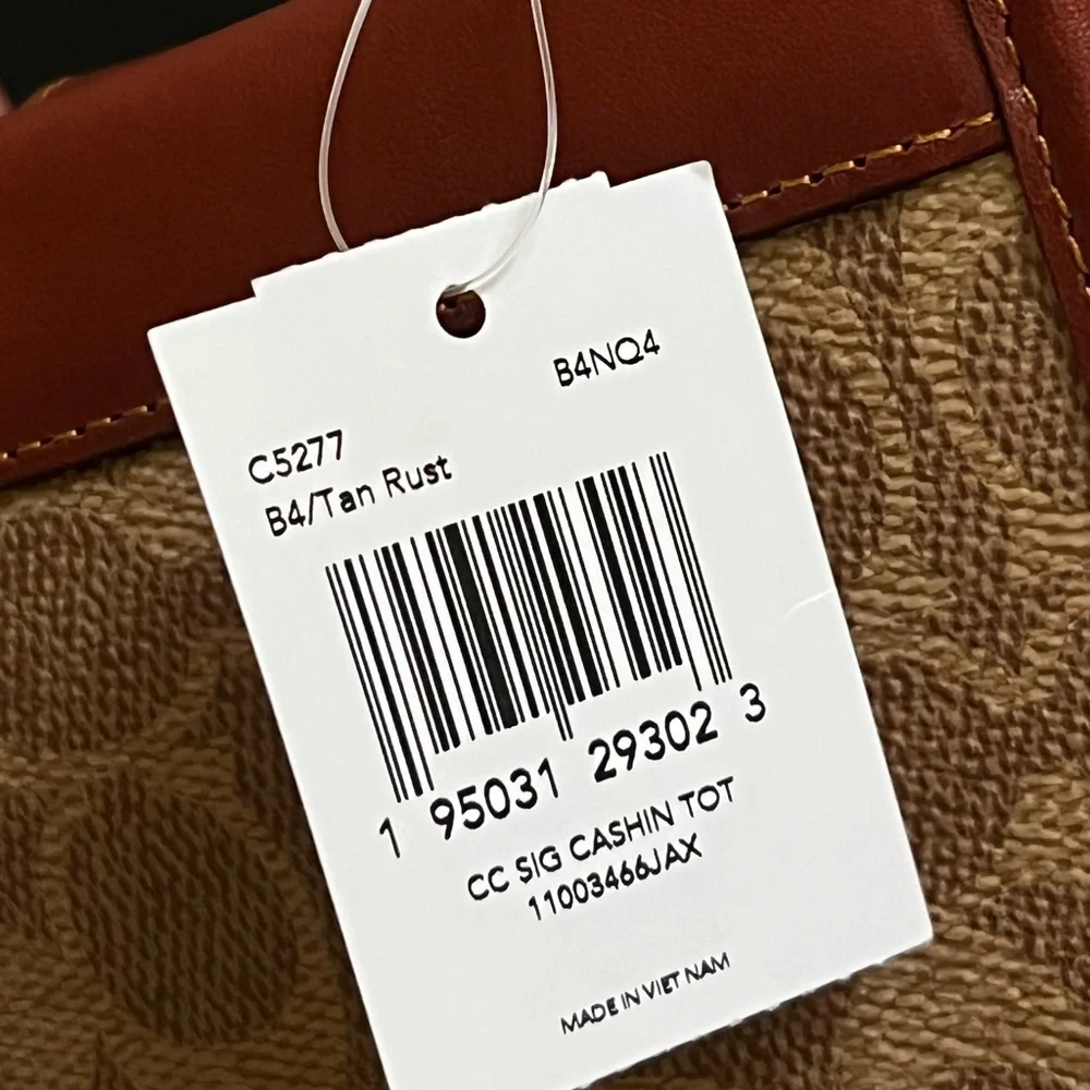 C5277 - Coach Mini Cashin Tote in Signature Canvas - Picture 4 of 12